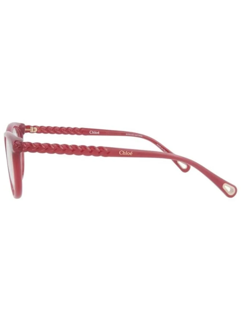 New Chloé Womens Cat Eye Orange Orange Transparent Fashion Designer Eyeglasses
